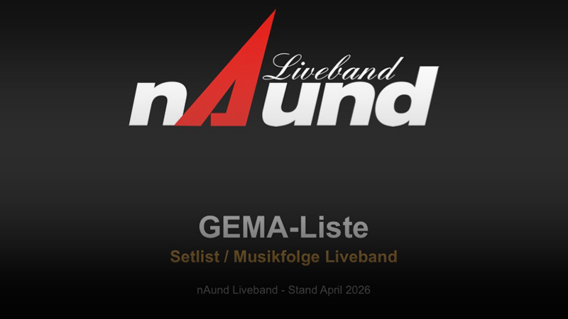 nAund Liveband GEMA-Liste Download