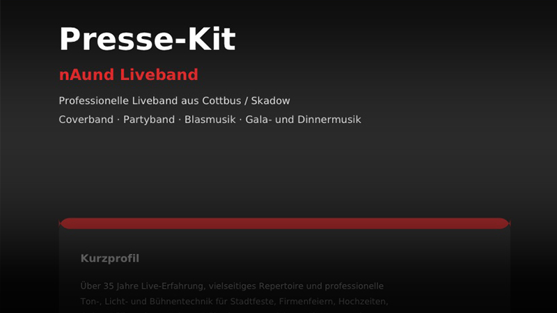 nAund Liveband Presse-Kit Download